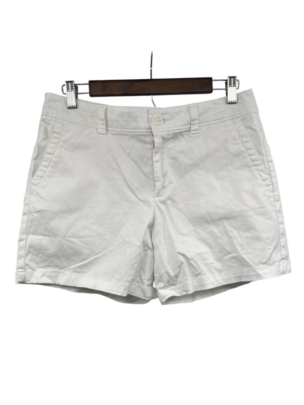 Liz Claiborne Classic Chino Short Flat Front White Size 4
